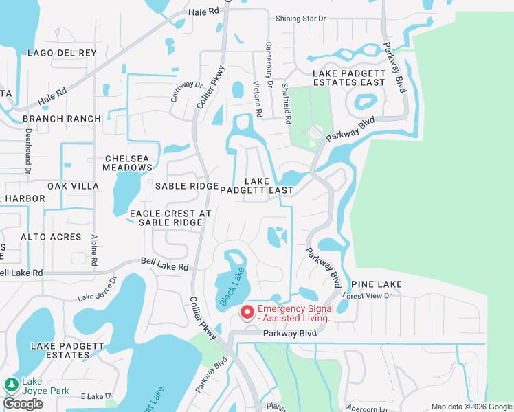 map of restaurants, bars, coffee shops, grocery stores, and more near 4210 Sinclair Place in Land O' Lakes