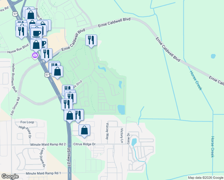 map of restaurants, bars, coffee shops, grocery stores, and more near 367 Par Pines Boulevard in Davenport