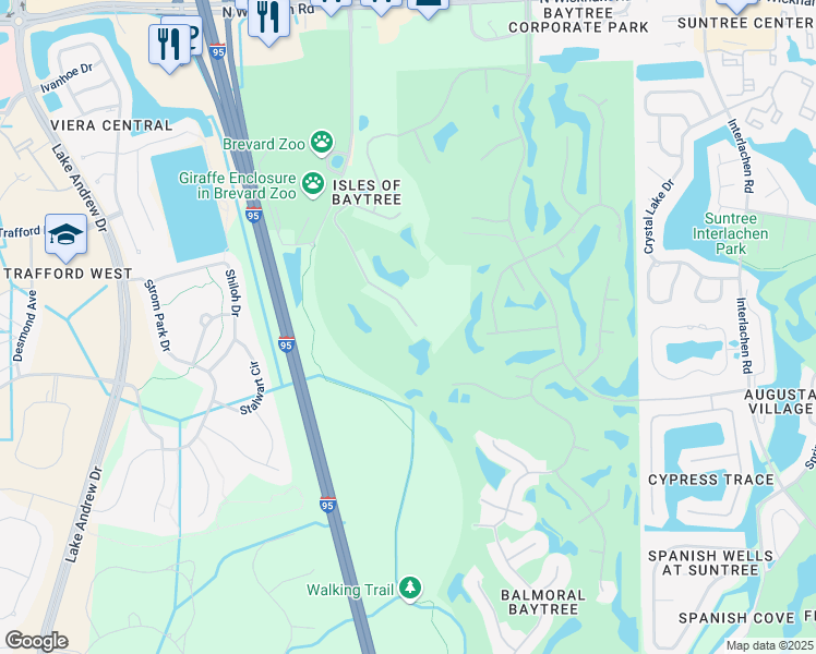 map of restaurants, bars, coffee shops, grocery stores, and more near 920 Glen Abbey Way in Melbourne