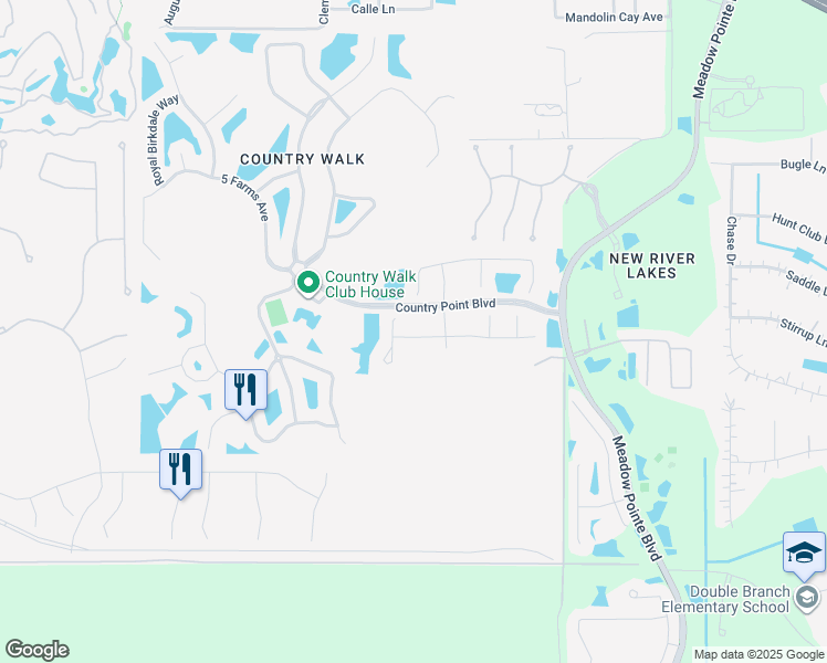 map of restaurants, bars, coffee shops, grocery stores, and more near 30629 White Bird Avenue in Zephyrhills