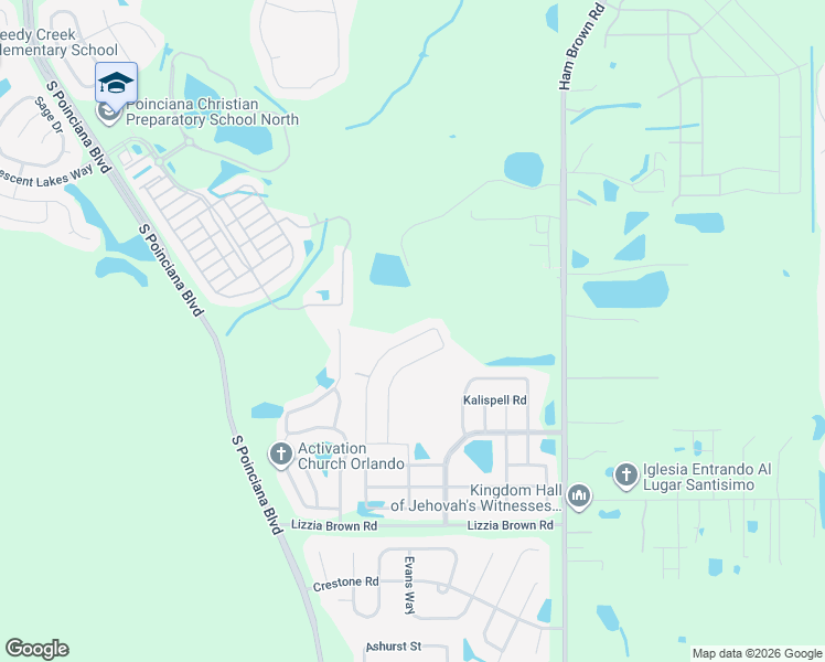 map of restaurants, bars, coffee shops, grocery stores, and more near 4840 Rockvale Drive in Kissimmee