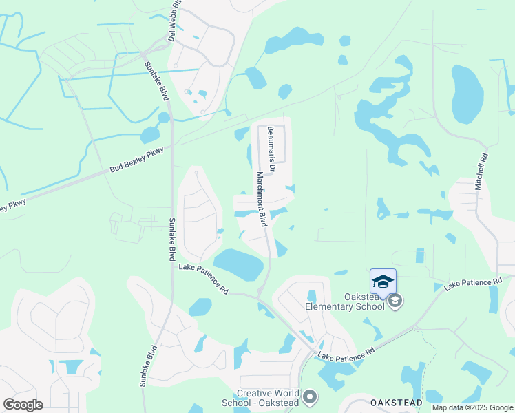 map of restaurants, bars, coffee shops, grocery stores, and more near 19324 Otters Wick Way in Land O' Lakes