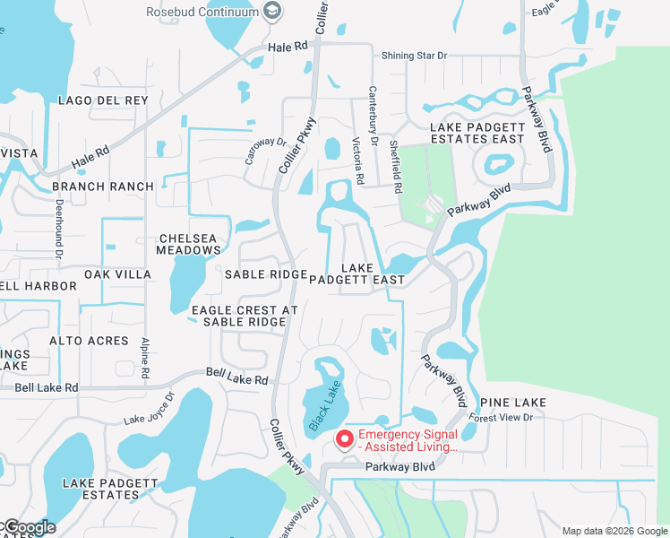 map of restaurants, bars, coffee shops, grocery stores, and more near 4308 Longshore Drive in Land O' Lakes