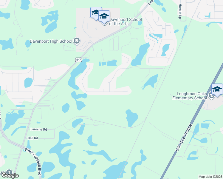 map of restaurants, bars, coffee shops, grocery stores, and more near 600 Bullrush Court in Davenport
