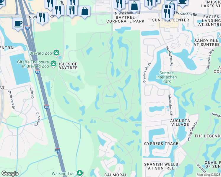 map of restaurants, bars, coffee shops, grocery stores, and more near 503 Royston Lane in Melbourne