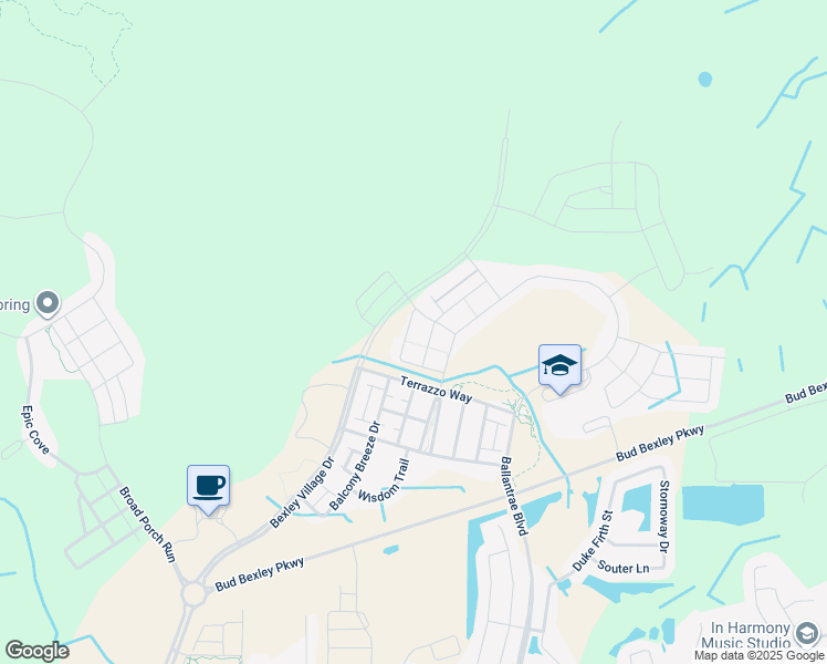 map of restaurants, bars, coffee shops, grocery stores, and more near 4428 Slipstream Dr. in Land O' Lakes