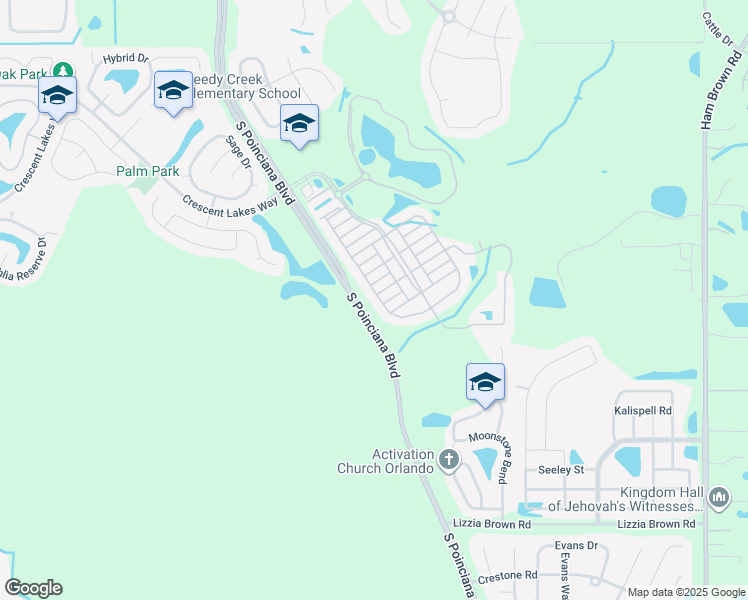 map of restaurants, bars, coffee shops, grocery stores, and more near 2636 Marg Lane in Kissimmee