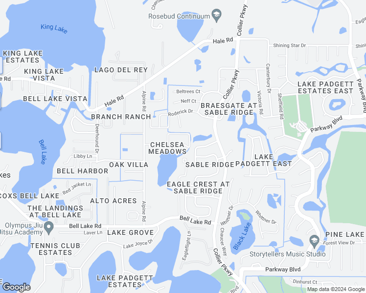 map of restaurants, bars, coffee shops, grocery stores, and more near 77 Gage Loop in Land O' Lakes