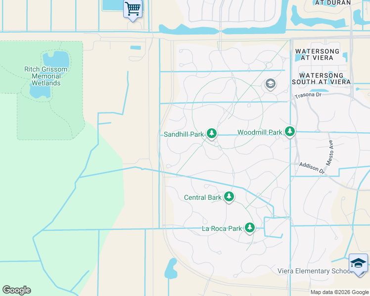 map of restaurants, bars, coffee shops, grocery stores, and more near 3965 Archdale Street in Melbourne