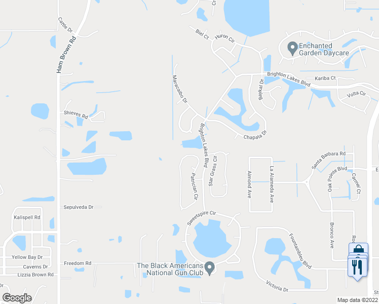 map of restaurants, bars, coffee shops, grocery stores, and more near 2680 Patrician Circle in Kissimmee