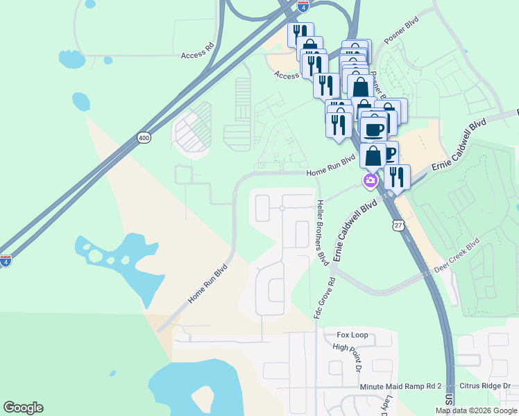 map of restaurants, bars, coffee shops, grocery stores, and more near 152 Cotswold Circle in Davenport