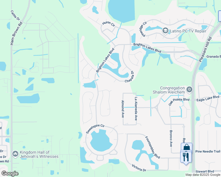 map of restaurants, bars, coffee shops, grocery stores, and more near 4203 Gina Way in Kissimmee