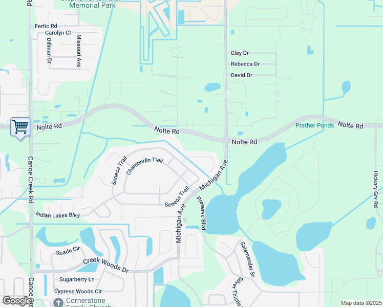 map of restaurants, bars, coffee shops, grocery stores, and more near 4110 Maidu Court in St. Cloud
