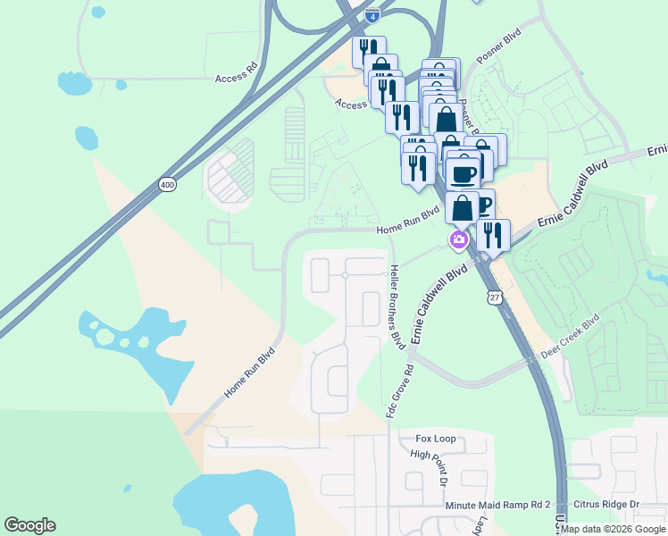 map of restaurants, bars, coffee shops, grocery stores, and more near 122 Cotswold Circle in Davenport