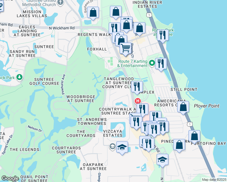 map of restaurants, bars, coffee shops, grocery stores, and more near 364 Kilmarnock Place in Melbourne