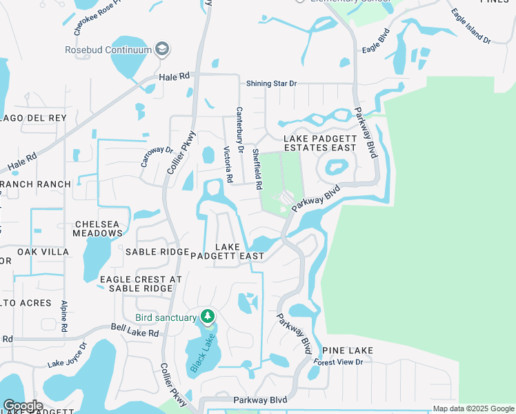 map of restaurants, bars, coffee shops, grocery stores, and more near 4503 Sheffield Road in Land O' Lakes