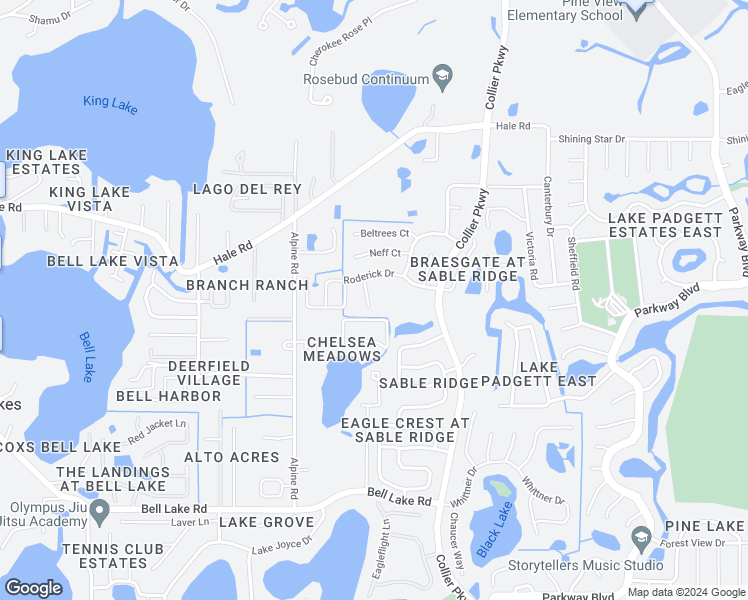 map of restaurants, bars, coffee shops, grocery stores, and more near 4526 Clarkwood Court in Land O' Lakes