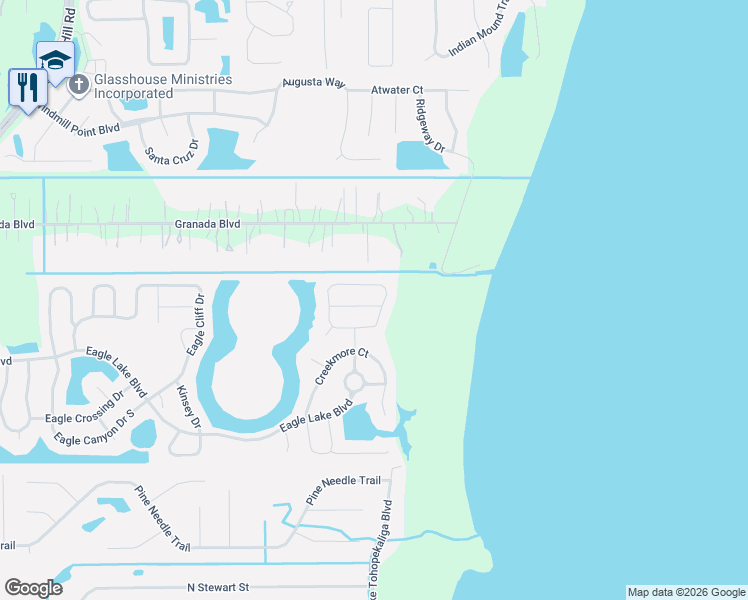 map of restaurants, bars, coffee shops, grocery stores, and more near 2691 Gaspirilla Circle in Kissimmee
