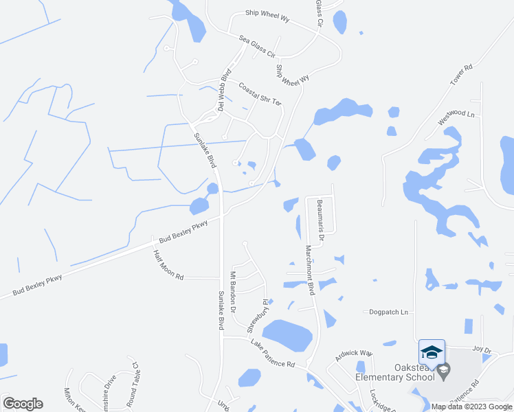 map of restaurants, bars, coffee shops, grocery stores, and more near Tower Road in Pasco County