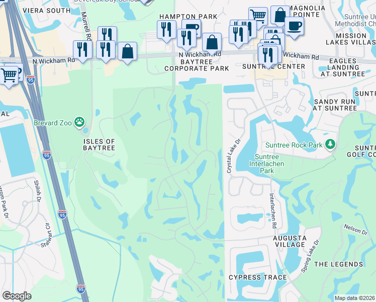 map of restaurants, bars, coffee shops, grocery stores, and more near 462 Birchington Lane in Melbourne