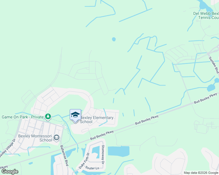 map of restaurants, bars, coffee shops, grocery stores, and more near 18207 Ramble on Way in Land O' Lakes