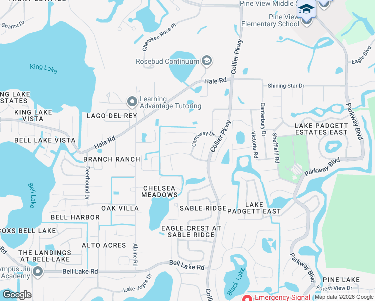 map of restaurants, bars, coffee shops, grocery stores, and more near 22721 Roderick Drive in Land O' Lakes