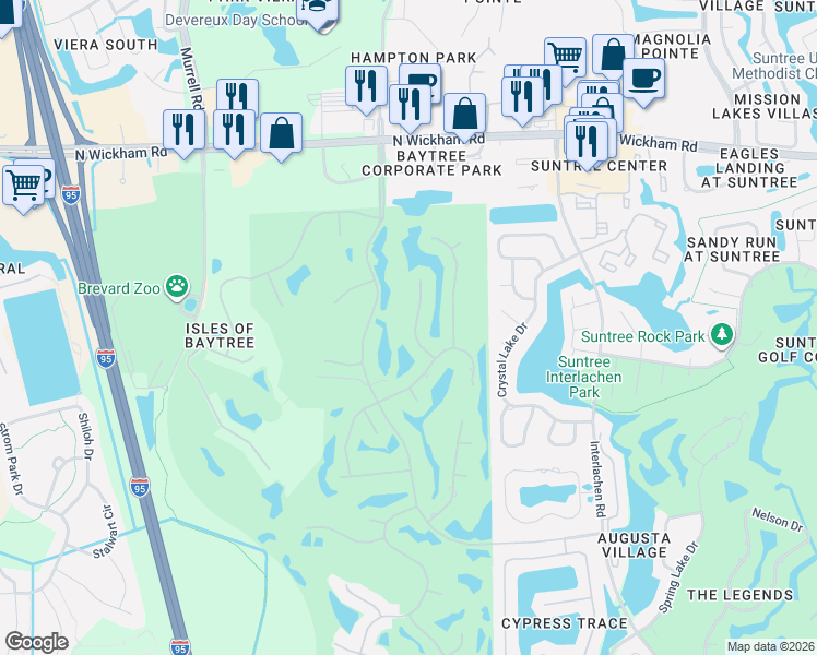 map of restaurants, bars, coffee shops, grocery stores, and more near 462 Birchington Lane in Melbourne