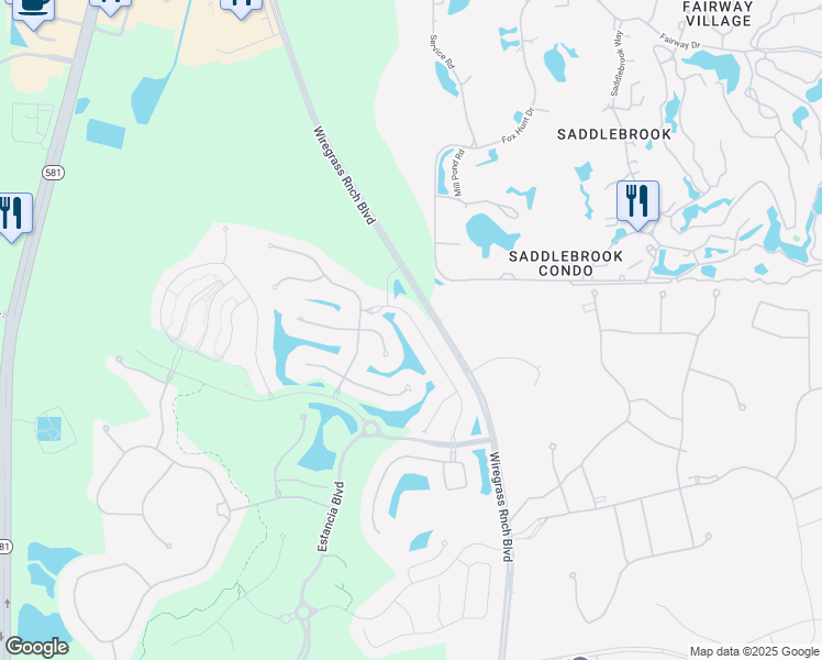 map of restaurants, bars, coffee shops, grocery stores, and more near 4845 Tramanto Lane in Zephyrhills