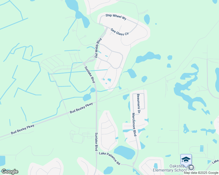map of restaurants, bars, coffee shops, grocery stores, and more near 4604 Ballast Crest Cove in Land O' Lakes
