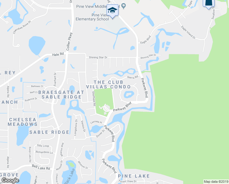 map of restaurants, bars, coffee shops, grocery stores, and more near 4640 Burlington Road in Land O' Lakes