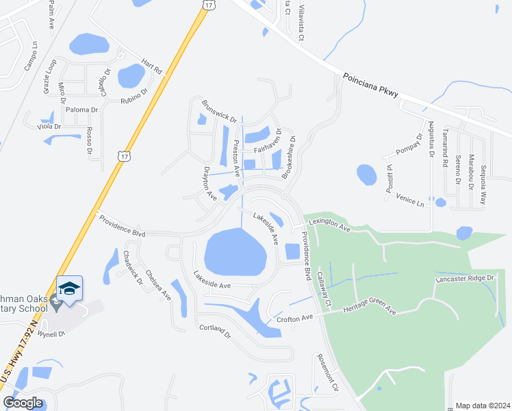 map of restaurants, bars, coffee shops, grocery stores, and more near 2319 Grantham Avenue in Davenport