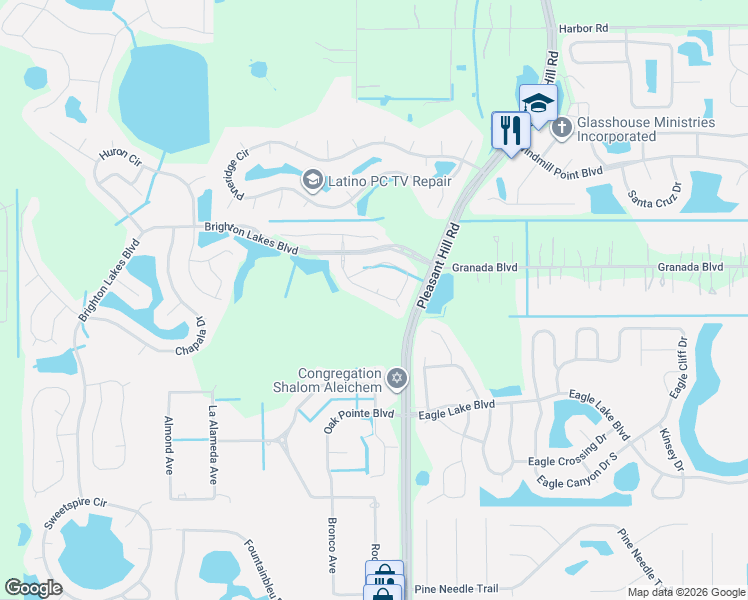map of restaurants, bars, coffee shops, grocery stores, and more near 2527 Volta Circle in Kissimmee