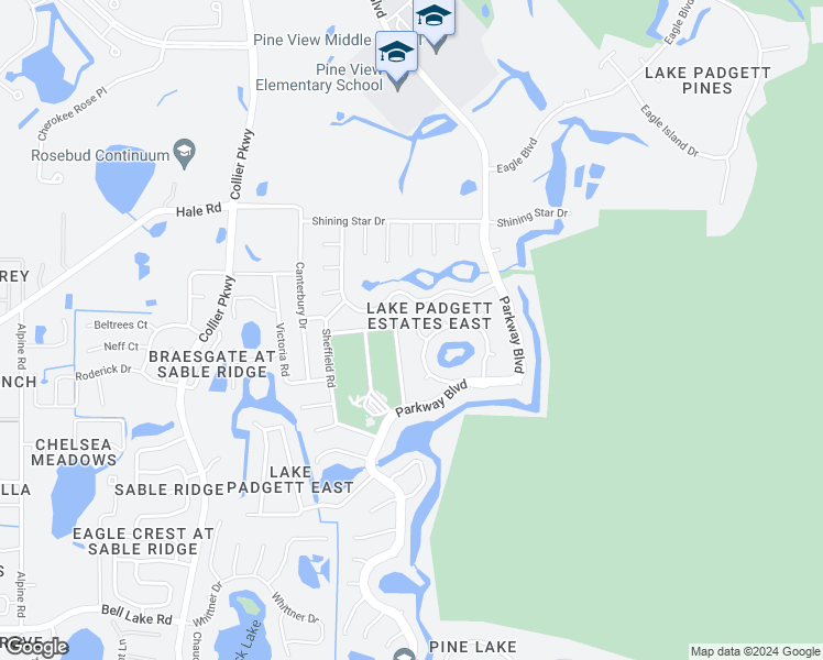 map of restaurants, bars, coffee shops, grocery stores, and more near 4717 Northfield Place in Land O' Lakes