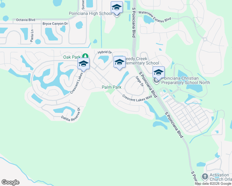 map of restaurants, bars, coffee shops, grocery stores, and more near 5212 Heatherstone Court in Kissimmee