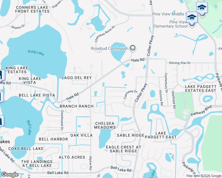 map of restaurants, bars, coffee shops, grocery stores, and more near 22623 Beltrees Court in Land O' Lakes