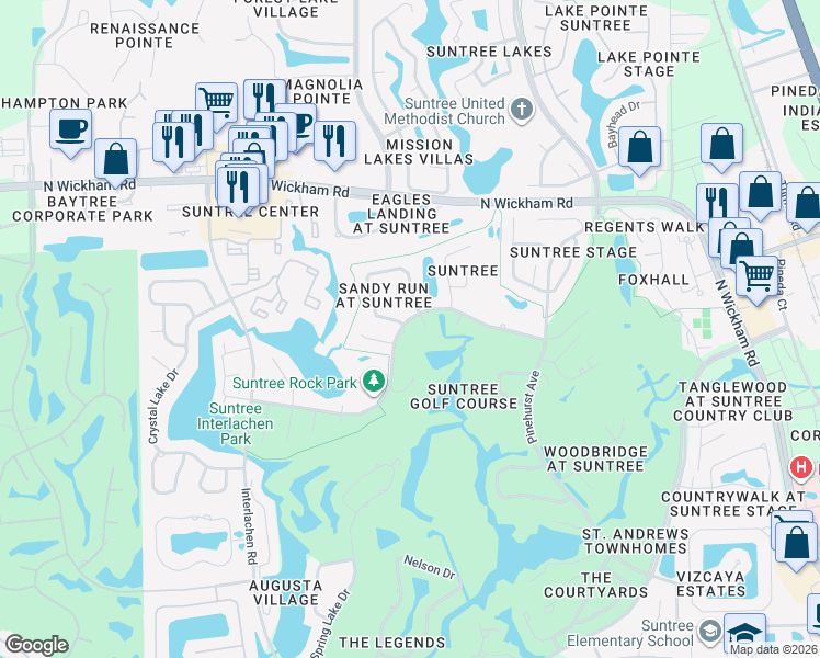map of restaurants, bars, coffee shops, grocery stores, and more near 941 Inverness Avenue in Melbourne