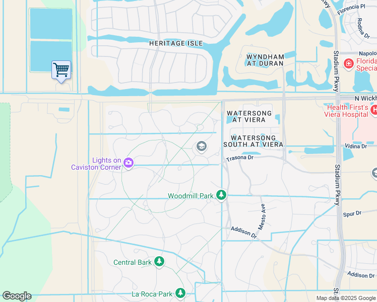 map of restaurants, bars, coffee shops, grocery stores, and more near 2771 Casterton Drive in Melbourne