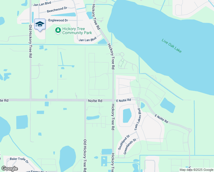 map of restaurants, bars, coffee shops, grocery stores, and more near 2522 Yellow Brick Road in St. Cloud