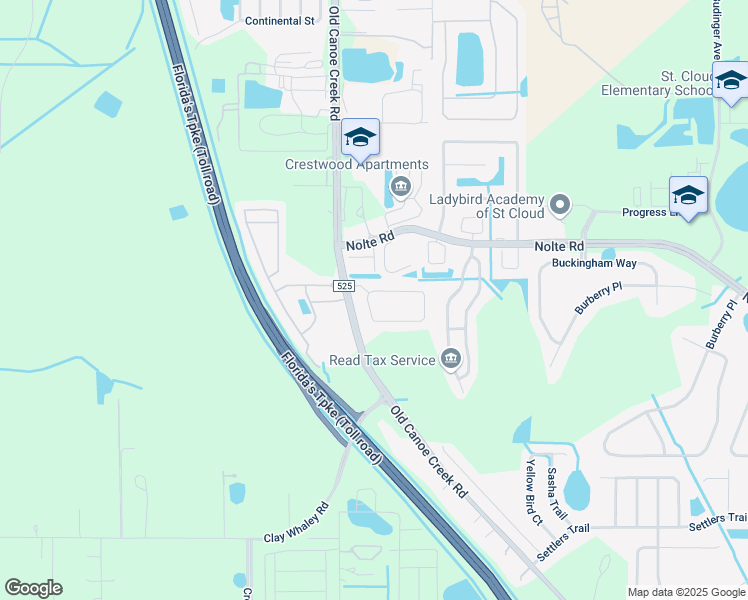 map of restaurants, bars, coffee shops, grocery stores, and more near 4201 Sawyer Circle in St. Cloud