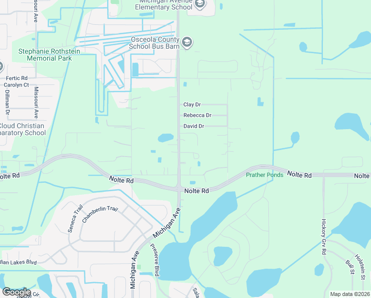 map of restaurants, bars, coffee shops, grocery stores, and more near 3575 Michigan Avenue in St. Cloud