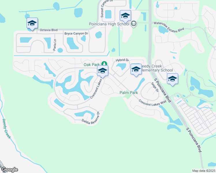 map of restaurants, bars, coffee shops, grocery stores, and more near 5212 Jasmine Trace Lane in Kissimmee