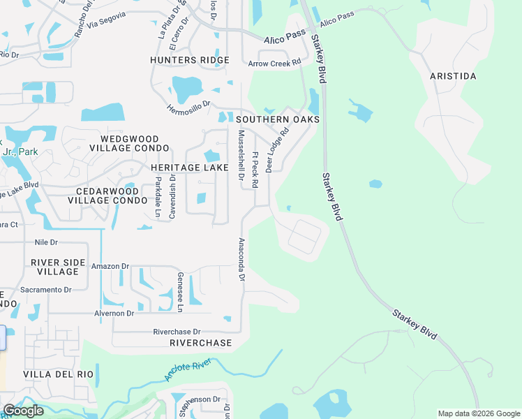 map of restaurants, bars, coffee shops, grocery stores, and more near 4647 Anaconda Drive in New Port Richey