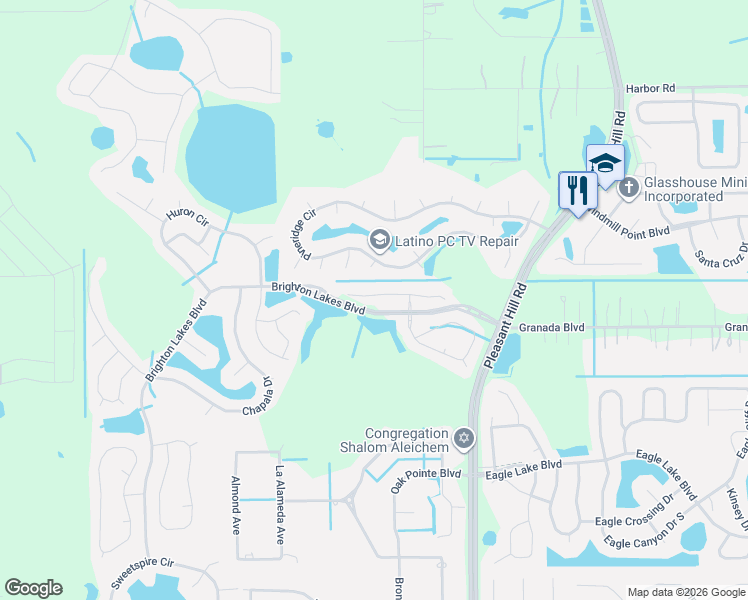 map of restaurants, bars, coffee shops, grocery stores, and more near 3626 Kariba Court in Kissimmee