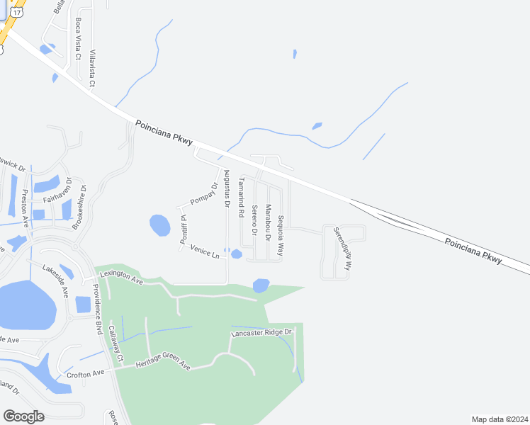 map of restaurants, bars, coffee shops, grocery stores, and more near 1959 Marabou Drive in Davenport