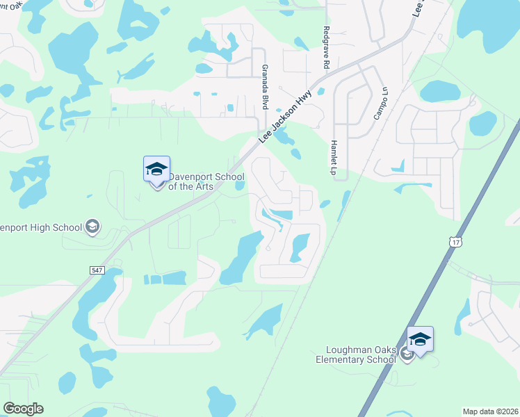 map of restaurants, bars, coffee shops, grocery stores, and more near 604 Sardinia Circle in Davenport
