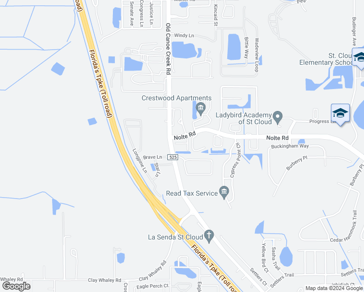 map of restaurants, bars, coffee shops, grocery stores, and more near 4313 Nolte Road in St. Cloud