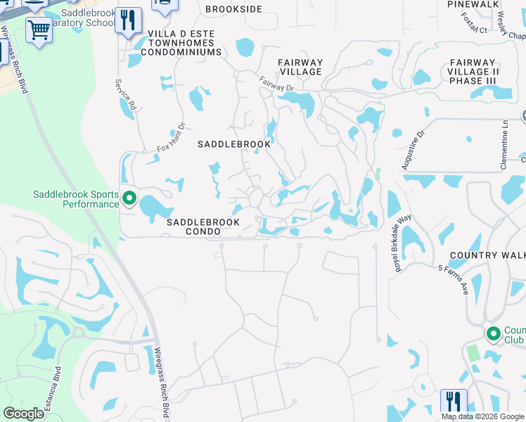 map of restaurants, bars, coffee shops, grocery stores, and more near 4770 Fox Hunt Drive in Zephyrhills