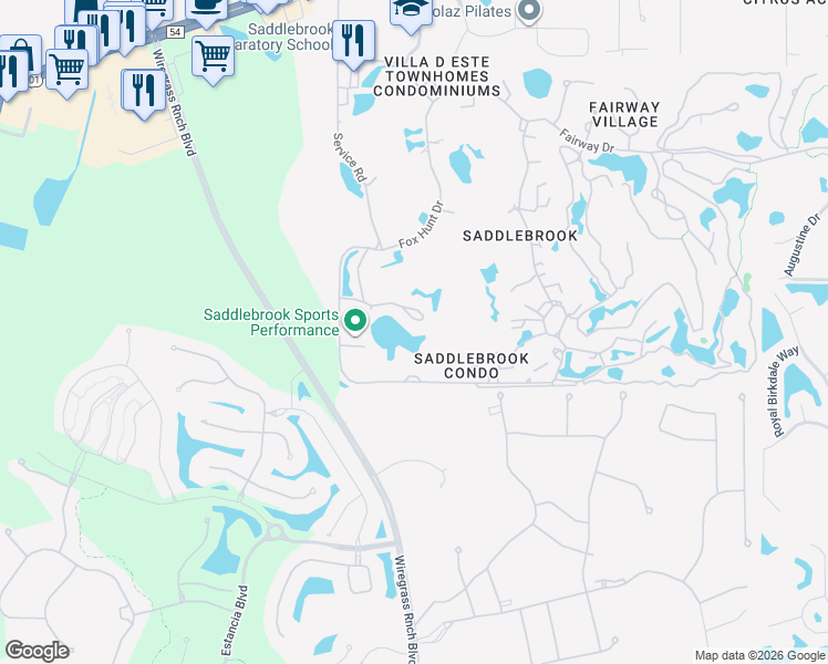 map of restaurants, bars, coffee shops, grocery stores, and more near 29147 Bay Hollow Drive in Zephyrhills