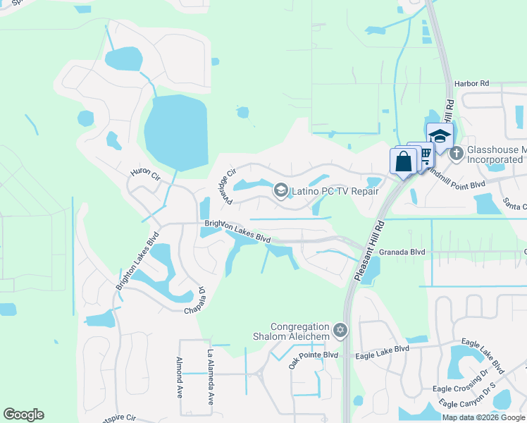 map of restaurants, bars, coffee shops, grocery stores, and more near 3324 Bottlebrush Court in Kissimmee