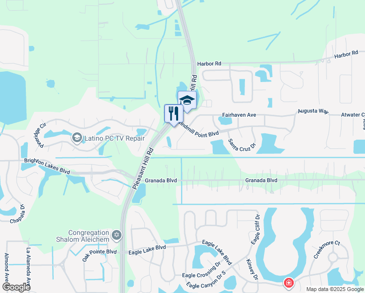 map of restaurants, bars, coffee shops, grocery stores, and more near 3217 Saint Augustine Court in Kissimmee